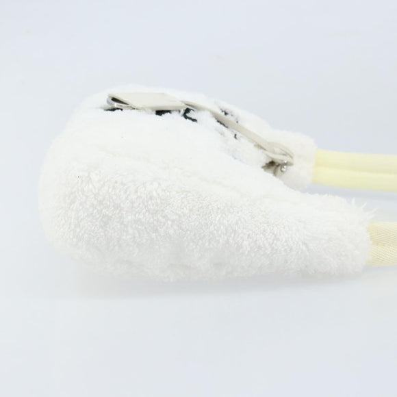 PRADA Hand pouch Hand Bag pile White Auth 166238M