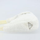 PRADA Hand pouch Hand Bag pile White Auth 166238M-5