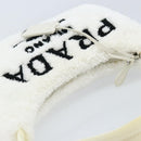 PRADA Hand pouch Hand Bag pile White Auth 166238M-6