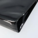 Salvatore Ferragamo Gancini Chain Bag Patent leather Black Gold Auth 166240-15