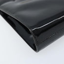 Salvatore Ferragamo Gancini Chain Bag Patent leather Black Gold Auth 166240-16