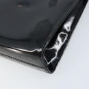Salvatore Ferragamo Gancini Chain Bag Patent leather Black Gold Auth 166240-17