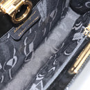 Salvatore Ferragamo Gancini Chain Bag Patent leather Black Gold Auth 166240-11