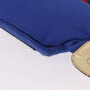GUCCI Kinderen Heuptas Nylon Blauw Zilver 550771 Auth 166242M-16