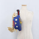 GUCCI Kinderen Heuptas Nylon Blauw Zilver 550771 Auth 166242M-23