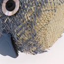 LOEWE Basket Bag Blow Fish Schoudertas Raffia Lichtblauw Auth 166244SM-9
