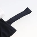 CELINE Circle Pouch Nylon Navy Gold Auth 166247A-8