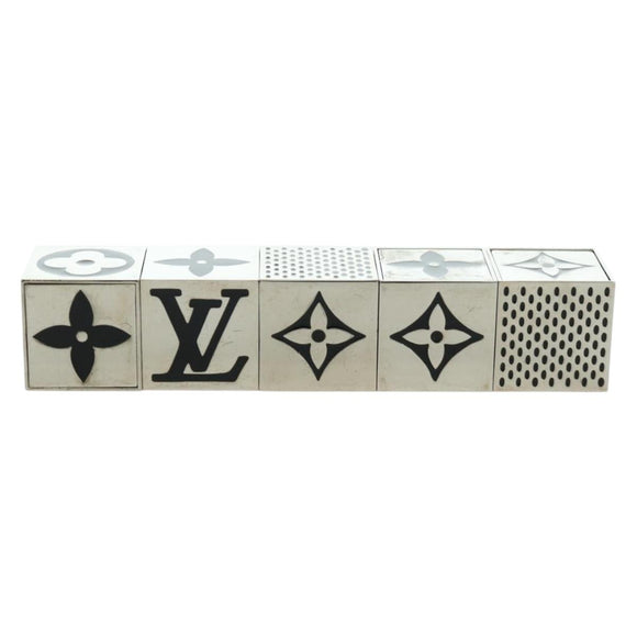 LOUIS VUITTON LV Cube Game metal Silver M99454 LV Auth 166248V