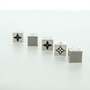 LOUIS VUITTON LV Cube Game metal Silver M99454 LV Auth 166248V-5