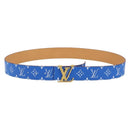 LOUIS VUITTON Monogram LVprinted Initials 40 MM Belt Blue M8460 Auth 166253SAM-1