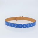 LOUIS VUITTON Monogram LVprinted Initials 40 MM Belt Blue M8460 Auth 166253SAM-2