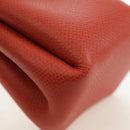 HERMES Vespa Pouch Leather Red Auth 166254M-8