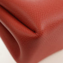 HERMES Vespa Pouch Leather Red Auth 166254M-16
