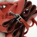 HERMES Vespa Pouch Leather Red Auth 166254M-18