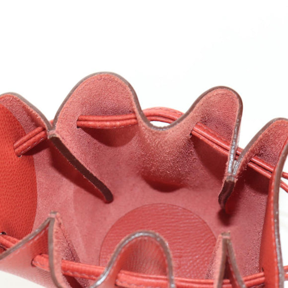 HERMES Vespa Beutel Leder Rot Auth 166254M