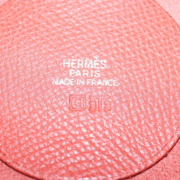 HERMES Vespa Pouch Leather Red Auth 166254M
