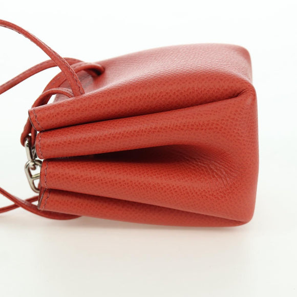HERMES Vespa Beutel Leder Rot Auth 166254M