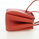 HERMES Vespa Pouch Leather Red Auth 166254M-4