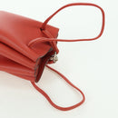 HERMES Vespa Pouch Leather Red Auth 166254M-7