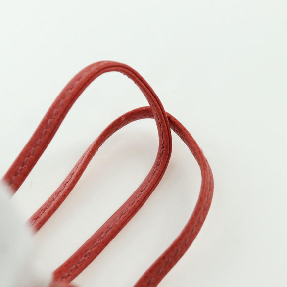 HERMES Vespa Pouch Leather Red Auth 166254M