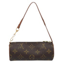 LOUIS VUITTON Monogram Papillon Pouch LV Auth 166261A-3