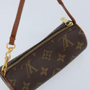 LOUIS VUITTON Monogram Papillon Pouch LV Auth 166261A-6