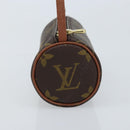 LOUIS VUITTON Monogram Papillon Pouch LV Auth 166266V-4