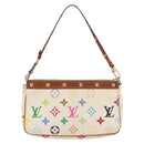 LOUIS VUITTON Monogram Multicolor Pochette Pouch White M92649 LV Auth 166270-2