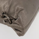 Salvatore Ferragamo Clutch Bag Leather Gold Auth 166271A-9