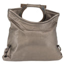 Salvatore Ferragamo Clutch Bag Leather Gold Auth 166271A-1