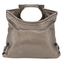 Salvatore Ferragamo Clutch Bag Leather Gold Auth 166271A-13