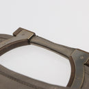 Salvatore Ferragamo Clutch Bag Leather Gold Auth 166271A-8