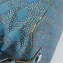 Christian Dior Panarea Boston Bag beschichtete Canvas Blau Silber Original 166280-16