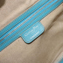 Christian Dior Panarea Boston Bag beschichtete Canvas Blau Silber Original 166280-18