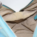 Christian Dior Panarea Boston Bag beschichtete Canvas Blau Silber Original 166280-20