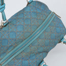 Christian Dior Panarea Boston Bag beschichtete Canvas Blau Silber Original 166280-6