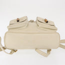 GUCCI Bamboo Backpack Leather Ivory Gold 003 2058 0016 Auth 166281-5