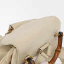 GUCCI Bamboo Backpack Leather Ivory Gold 003 2058 0016 Auth 166281-6