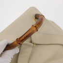 GUCCI Bamboo Backpack Leather Ivory Gold 003 2058 0016 Auth 166281-7