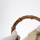GUCCI Bamboo Backpack Leather Ivory Gold 003 2058 0016 Auth 166281-14