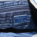 PRADA Chain Shoulder Bag Leather Black Gold Auth 166283-19