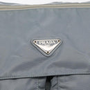 PRADA Shoulder Bag Nylon Light Blue Silver Auth 166289-18