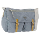 PRADA Shoulder Bag Nylon Light Blue Silver Auth 166289-1