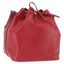 LOUIS VUITTON Epi Petit Noe Shoulder Bag Red M44107 LV Auth 166292-1