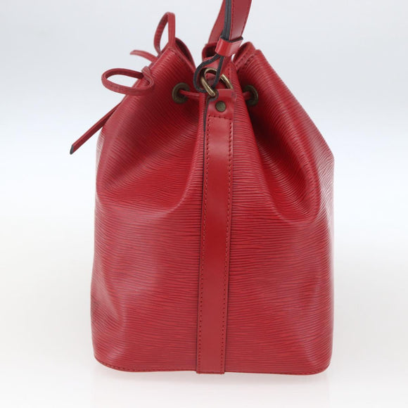 LOUIS VUITTON Epi Petit Noe Shoulder Bag Red M44107 LV Auth 166292