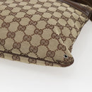 GUCCI GG Canvas Shoulder Bag Beige Silver 90476 Auth 166293-10