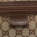 GUCCI GG Canvas Shoulder Bag Beige Silver 90476 Auth 166293-14