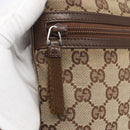 GUCCI GG Canvas Shoulder Bag Beige Silver 90476 Auth 166293-15