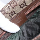 GUCCI GG Canvas Shoulder Bag Beige Silver 90476 Auth 166293-22