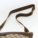 GUCCI GG Canvas Shoulder Bag Beige Silver 90476 Auth 166293-8